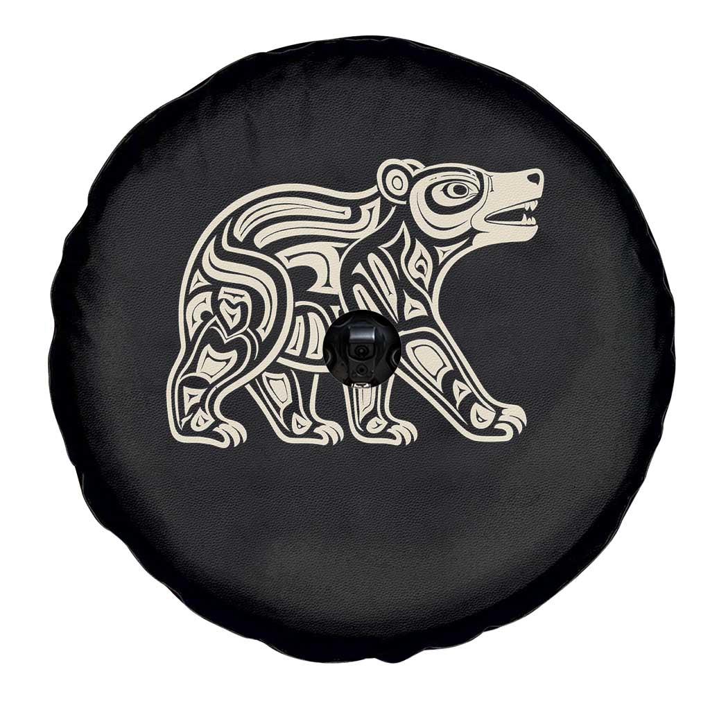 Bear Native Formline Art Salish Haida Tlingit Pacific Animal Spare Tire Cover TS14 Print Your Wear