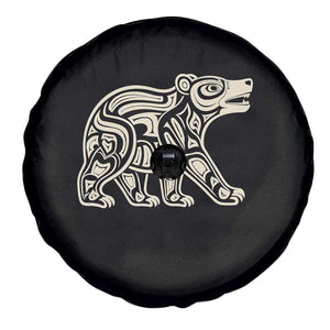 Bear Native Formline Art Salish Haida Tlingit Pacific Animal Spare Tire Cover TS14 Print Your Wear