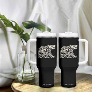 Bear Native Formline Art Salish Haida Tlingit Pacific Animal Tumbler With Handle TS14 Print Your Wear