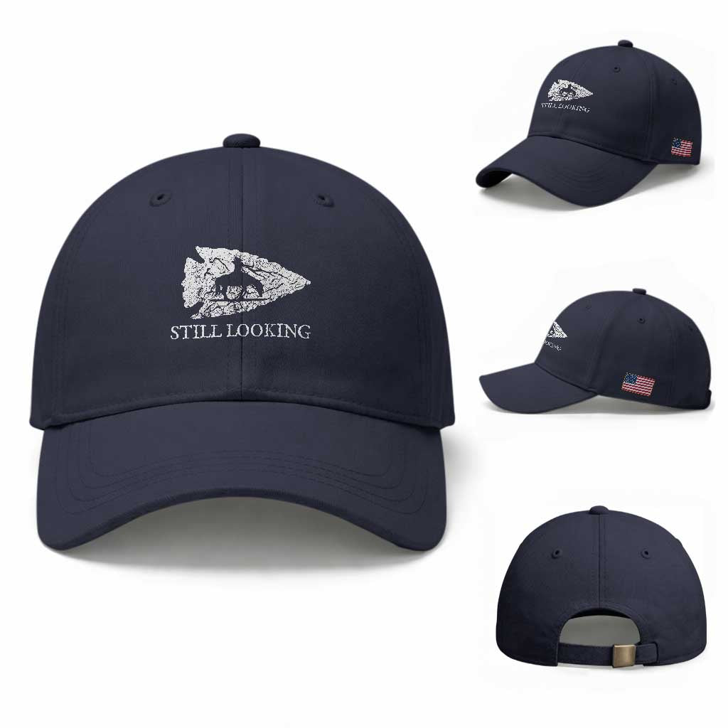 Arrowhead Hunter Native American Baseball Cap Relic Hunter Ancient Artifacts Collection TS14 Baseball Cap Universal Fit Navy Print Your Wear