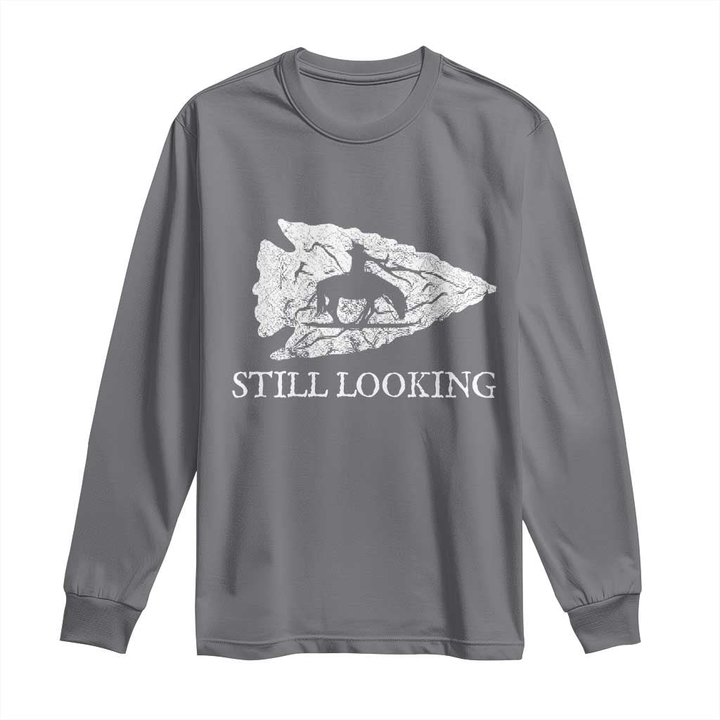 Arrowhead Hunter Native American Long Sleeve Shirt Relic Hunter Ancient Artifacts Collection TS14 Charcoal Print Your Wear