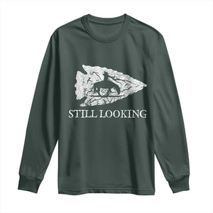 Arrowhead Hunter Native American Long Sleeve Shirt Relic Hunter Ancient Artifacts Collection TS14 Dark Forest Green Print Your Wear