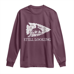 Arrowhead Hunter Native American Long Sleeve Shirt Relic Hunter Ancient Artifacts Collection TS14 Maroon Print Your Wear