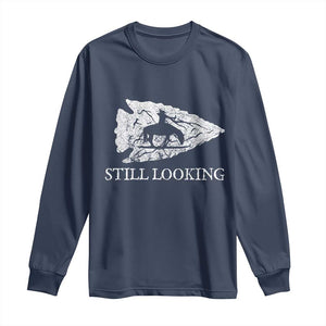 Arrowhead Hunter Native American Long Sleeve Shirt Relic Hunter Ancient Artifacts Collection TS14 Navy Print Your Wear