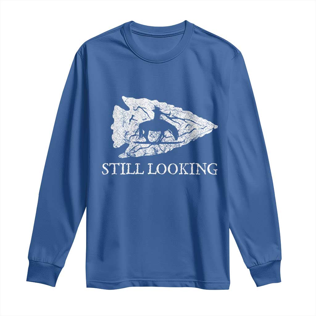 Arrowhead Hunter Native American Long Sleeve Shirt Relic Hunter Ancient Artifacts Collection TS14 Royal Blue Print Your Wear