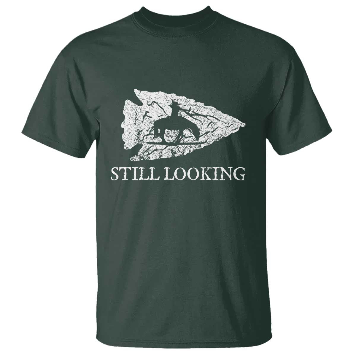 Arrowhead Hunter Native American T Shirt Relic Hunter Ancient Artifacts Collection TS14 Dark Forest Green Print Your Wear