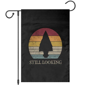 Arrowhead Hunter Native American Garden Flag Ancient Artifacts Relic Hunting Vintage Sunset TS14 Black Print Your Wear