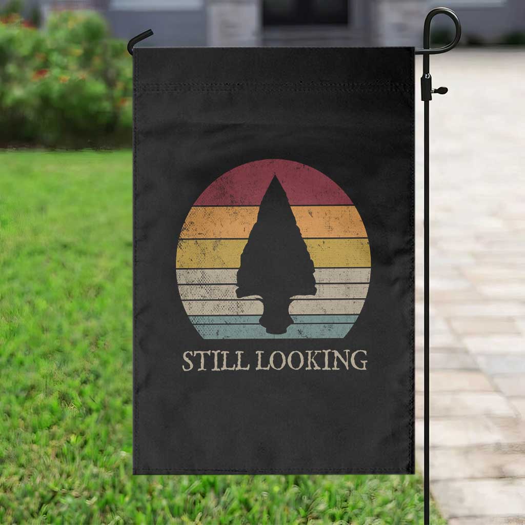 Arrowhead Hunter Native American Garden Flag Ancient Artifacts Relic Hunting Vintage Sunset TS14 Print Your Wear
