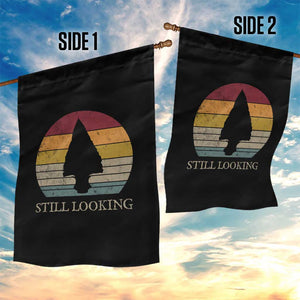 Arrowhead Hunter Native American Garden Flag Ancient Artifacts Relic Hunting Vintage Sunset TS14 Print Your Wear