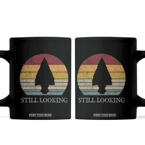 Arrowhead Hunter Native American Coffee Mug Ancient Artifacts Relic Hunting Vintage Sunset TS14 Black Print Your Wear