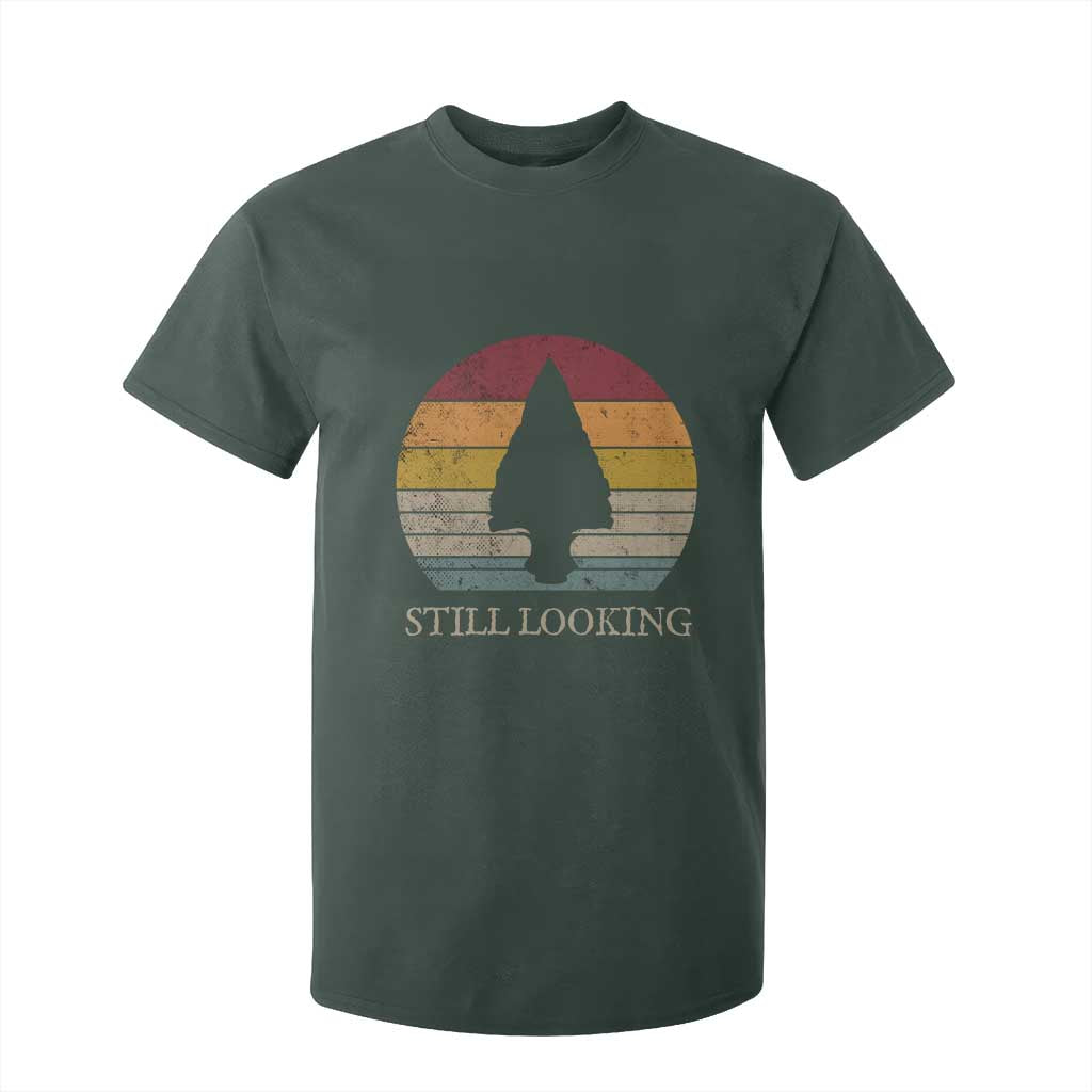 Arrowhead Hunter Native American T Shirt For Kid Ancient Artifacts Relic Hunting Vintage Sunset TS14 Dark Forest Green Print Your Wear