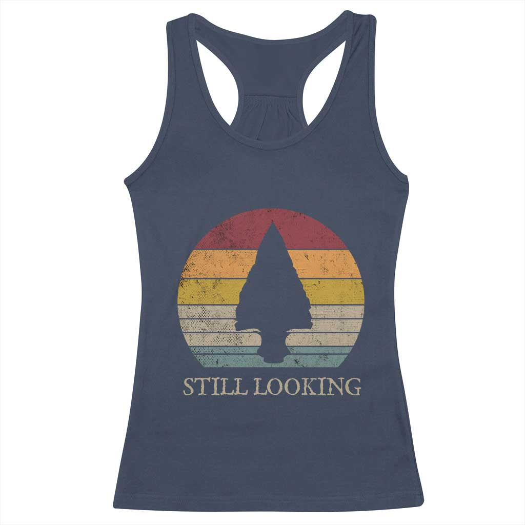 Arrowhead Hunter Native American Racerback Tank Top Ancient Artifacts Relic Hunting Vintage Sunset TS14 Navy Print Your Wear
