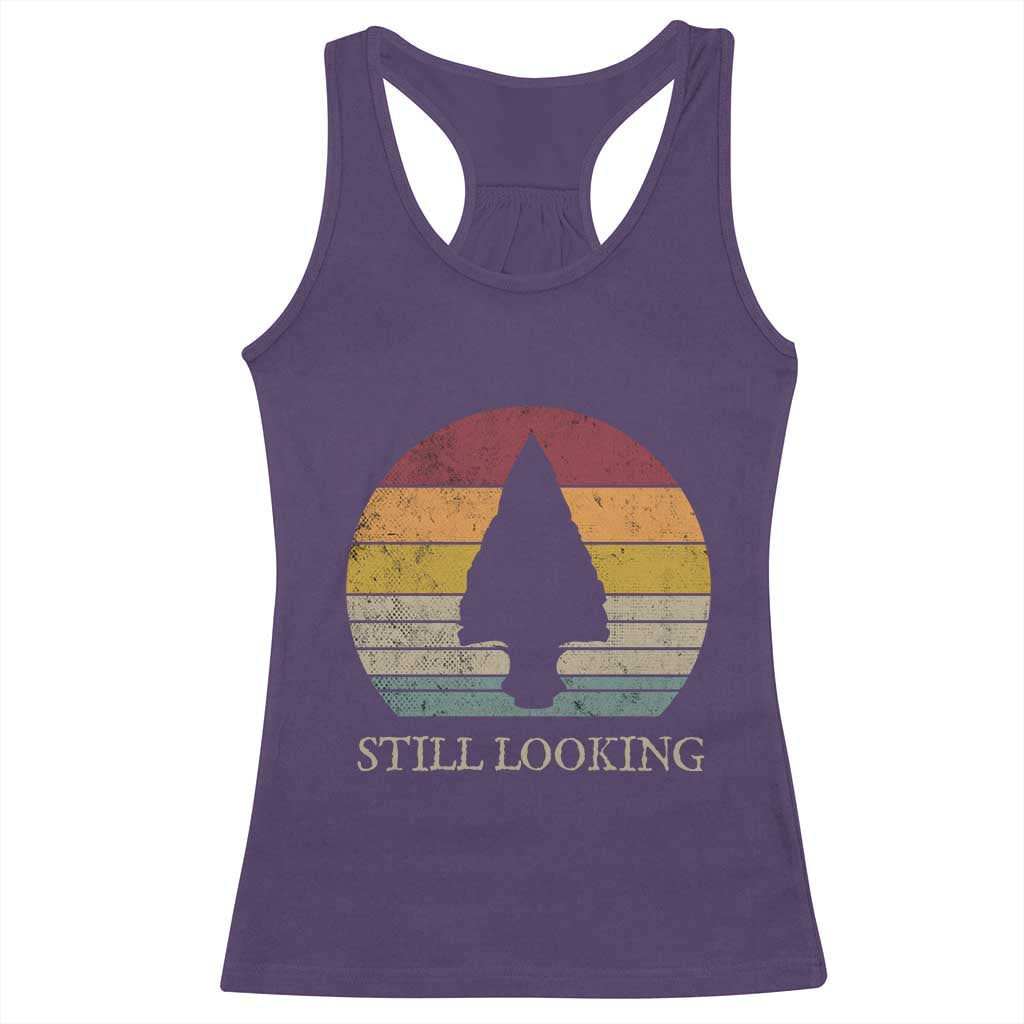 Arrowhead Hunter Native American Racerback Tank Top Ancient Artifacts Relic Hunting Vintage Sunset TS14 Purple Print Your Wear