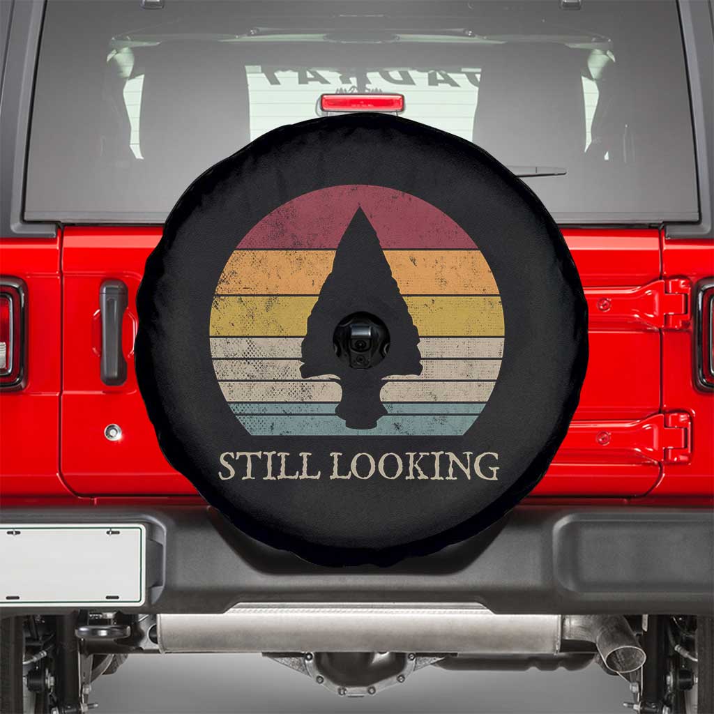 Arrowhead Hunter Native American Spare Tire Cover Ancient Artifacts Relic Hunting Vintage Sunset TS14 Black Print Your Wear