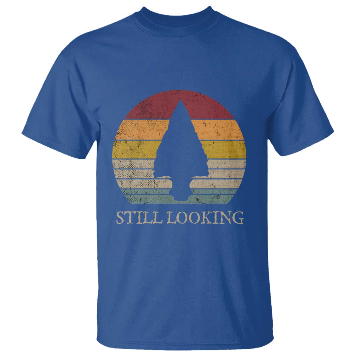 Arrowhead Hunter Native American T Shirt Ancient Artifacts Relic Hunting Vintage Sunset TS14 Royal Blue Print Your Wear