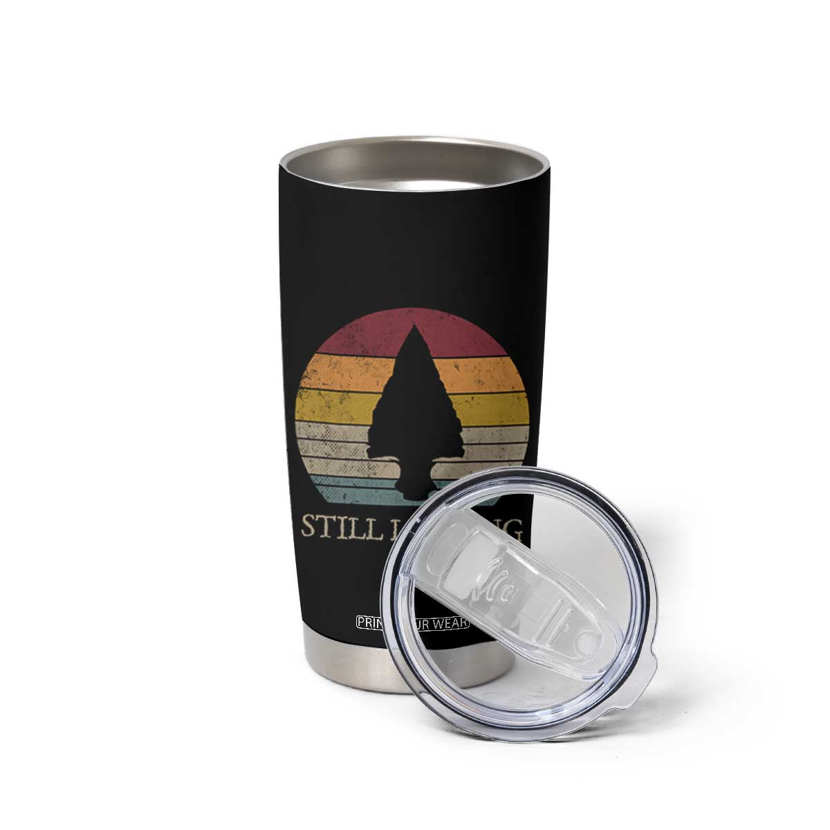 Arrowhead Hunter Native American Tumbler Cup Ancient Artifacts Relic Hunting Vintage Sunset TS14 Print Your Wear