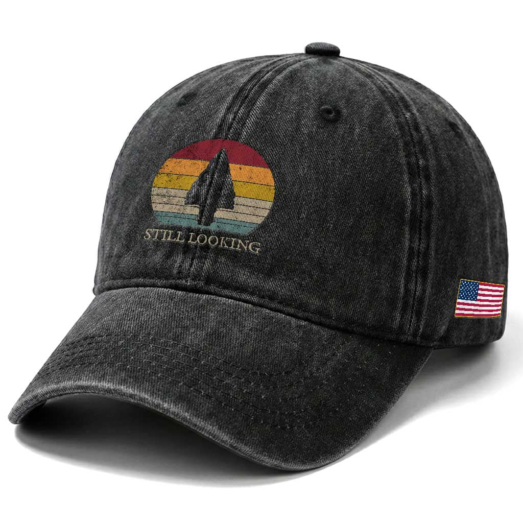 Arrowhead Hunter Native American Washed Cotton Baseball Cap Ancient Artifacts Relic Hunting Vintage Sunset TS14 Print Your Wear