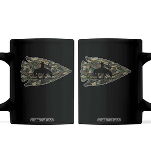 Arrowhead Hunter Native American Camouflage USA Flag Coffee Mug TS14 Black Print Your Wear