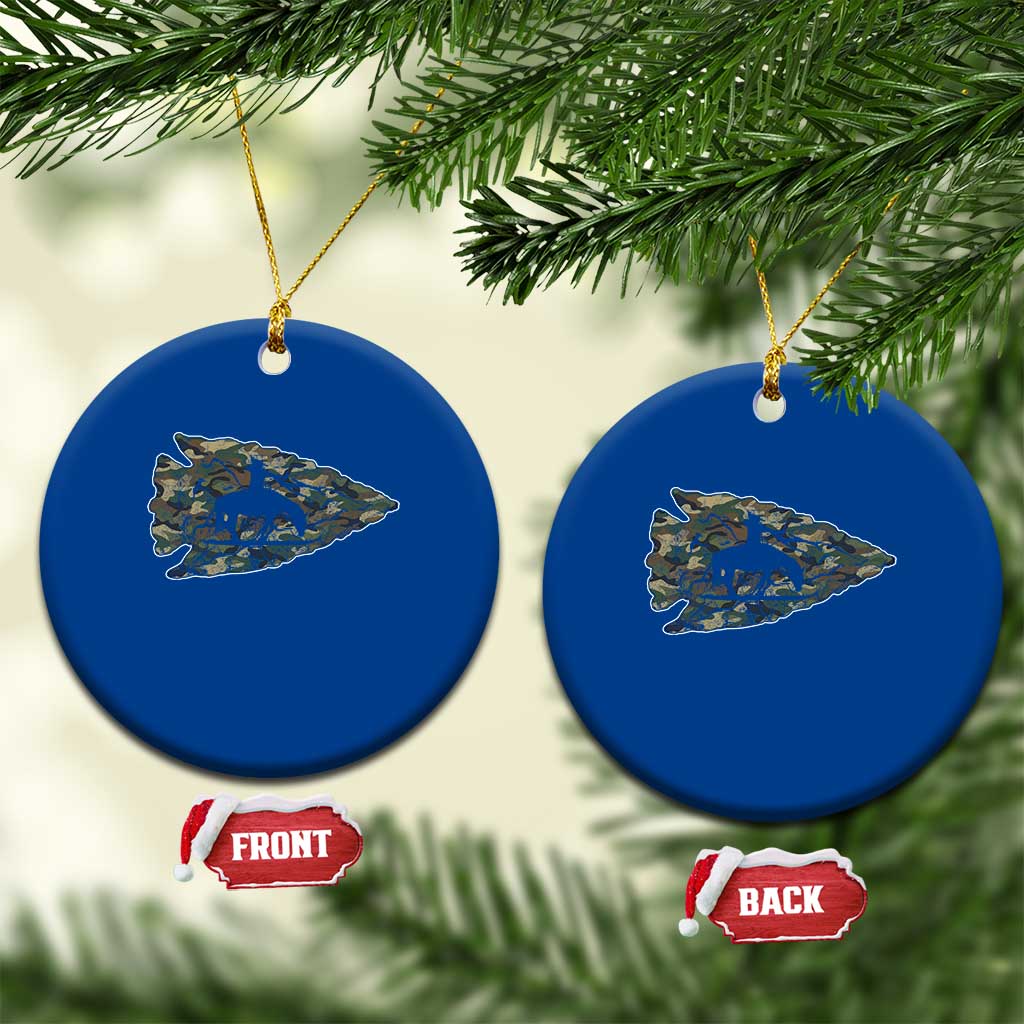 Arrowhead Hunter Native American Camouflage USA Flag Ceramic Ornament TS14 1pc Blue Print Your Wear