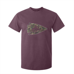 Arrowhead Hunter Native American Camouflage USA Flag T Shirt For Kid TS14 Maroon Print Your Wear