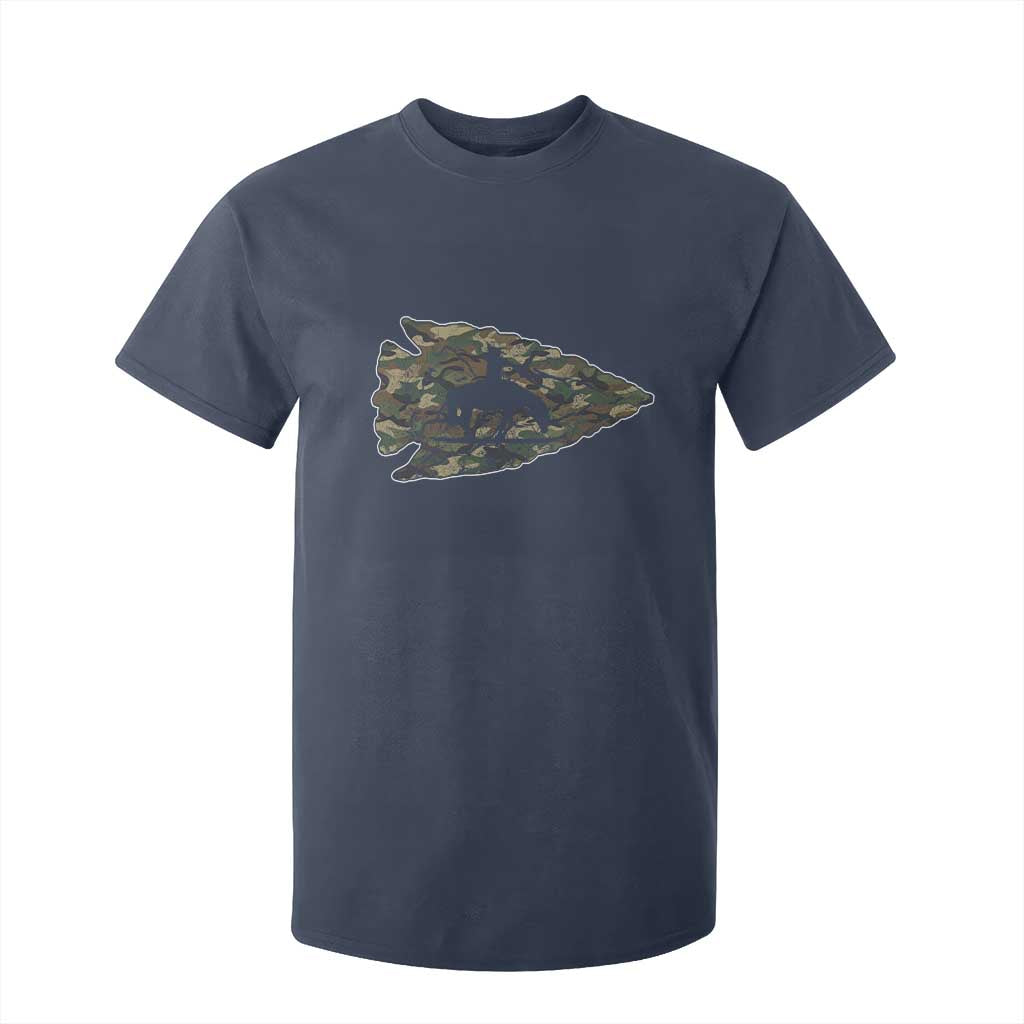 Arrowhead Hunter Native American Camouflage USA Flag T Shirt For Kid TS14 Navy Print Your Wear