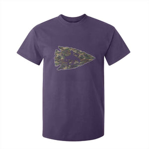 Arrowhead Hunter Native American Camouflage USA Flag T Shirt For Kid TS14 Purple Print Your Wear