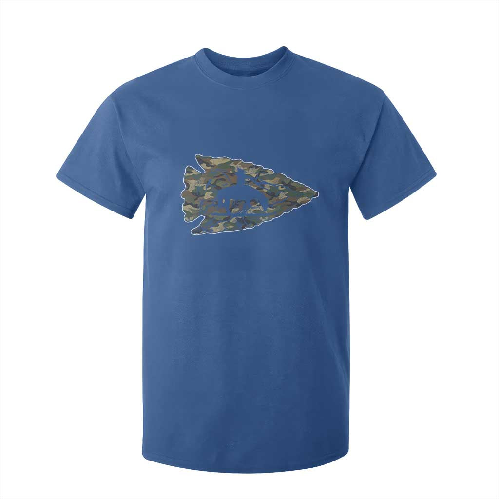 Arrowhead Hunter Native American Camouflage USA Flag T Shirt For Kid TS14 Royal Blue Print Your Wear