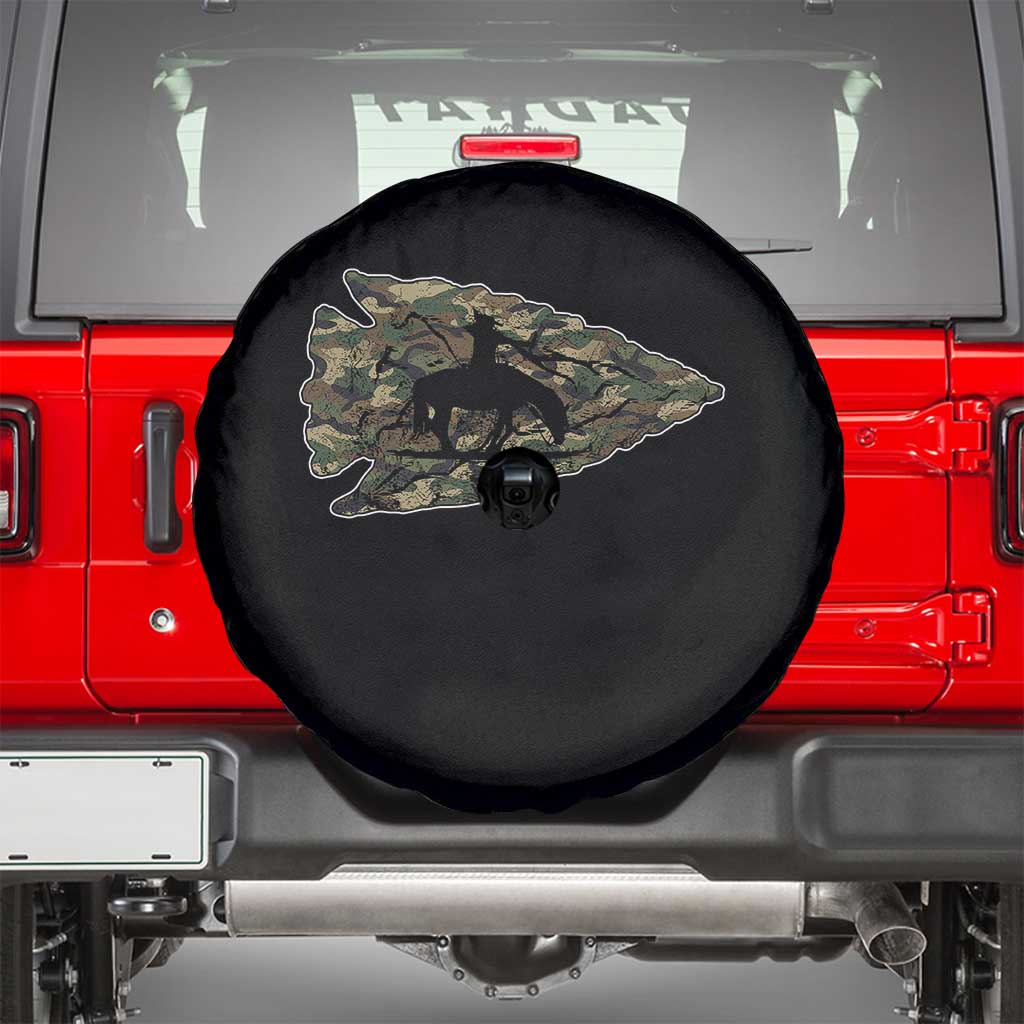 Arrowhead Hunter Native American Camouflage USA Flag Spare Tire Cover TS14 Black Print Your Wear