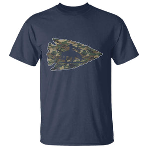 Arrowhead Hunter Native American Camouflage USA Flag T Shirt TS14 Navy Print Your Wear