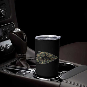 Arrowhead Hunter Native American Camouflage USA Flag Tumbler Cup TS14 Print Your Wear