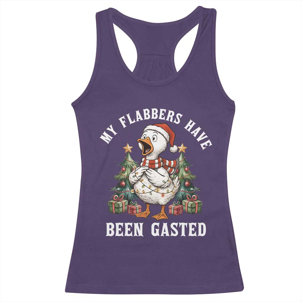 My Flabbers Have Been Gasted Racerback Tank Top Funny Goose Christmas TS14 Purple Print Your Wear