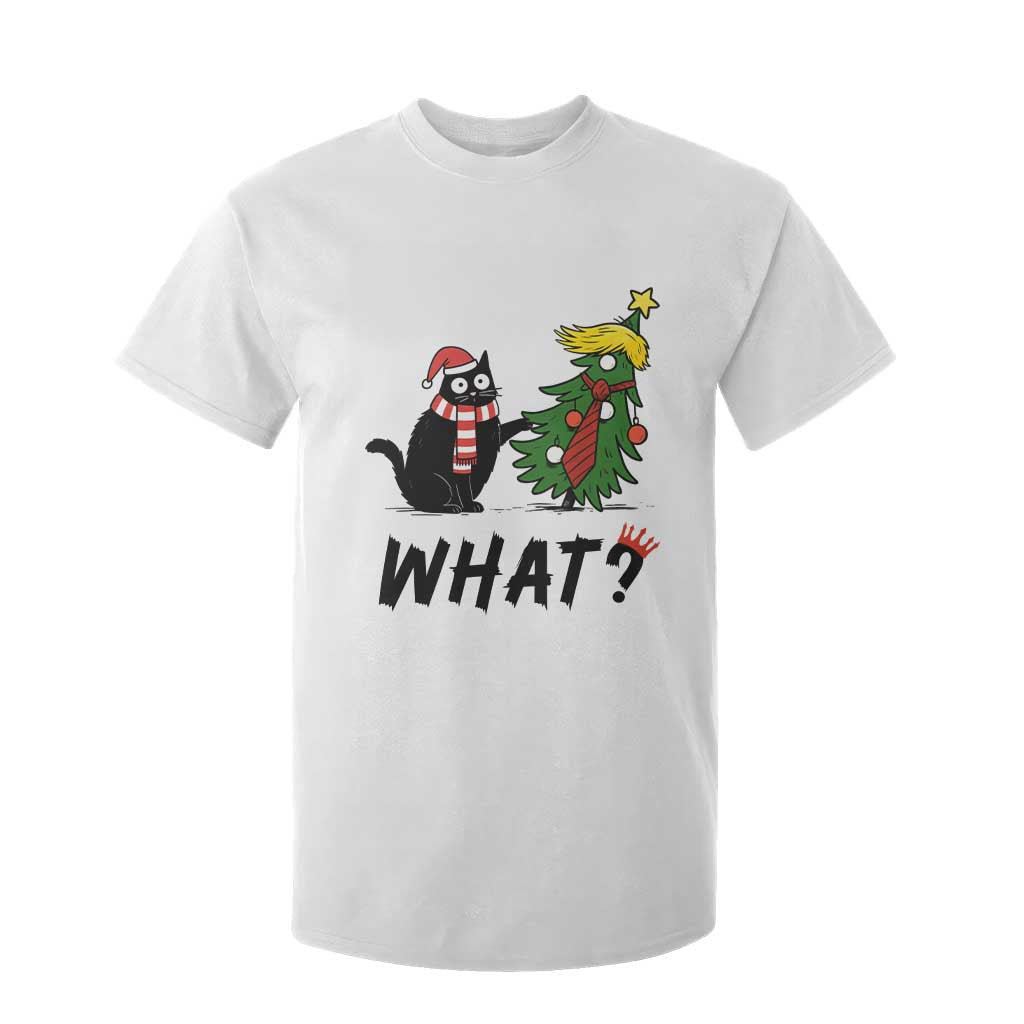 Black Cat What Christmas T Shirt For Kid Anti Trump Protest TS14 White Print Your Wear
