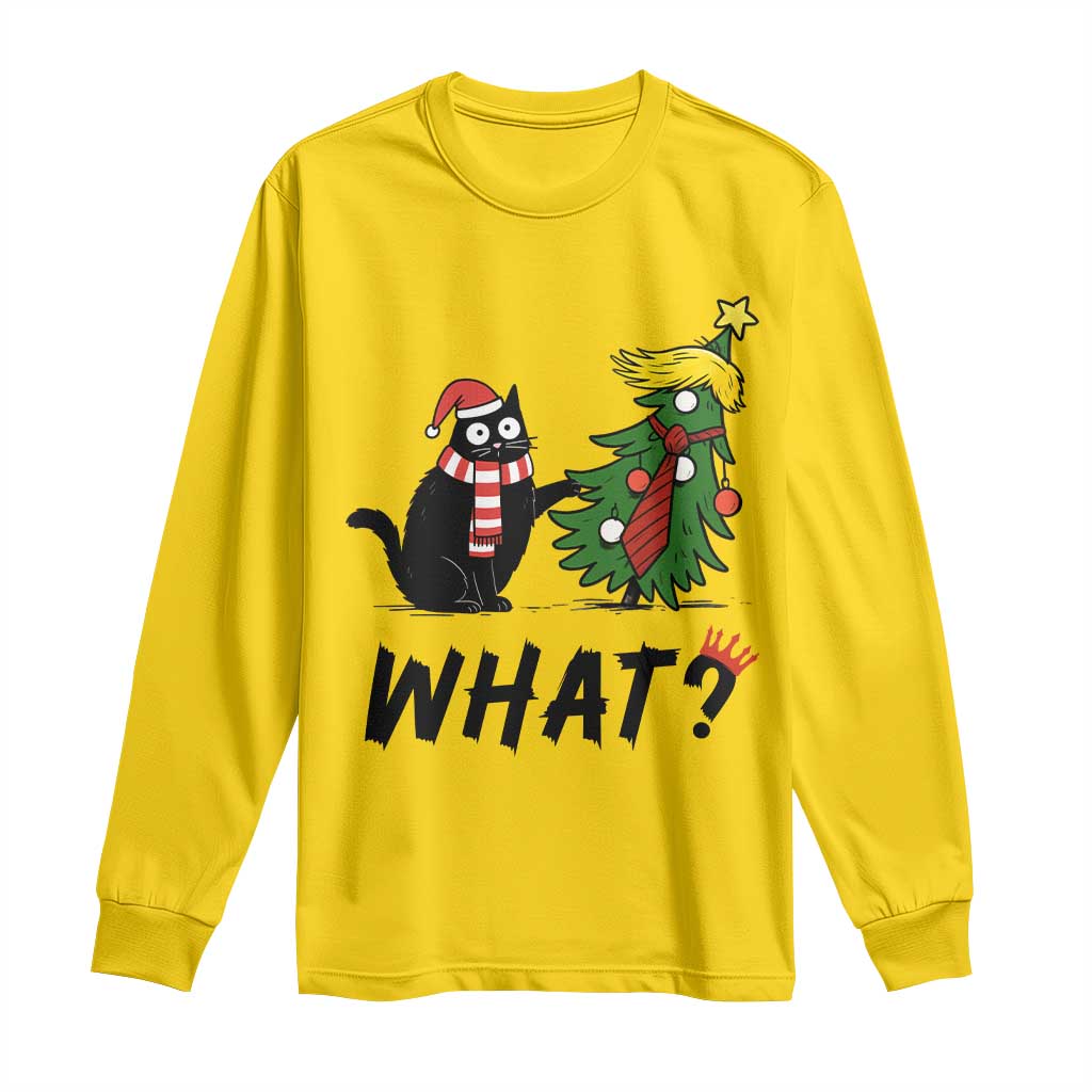 Black Cat What Christmas Long Sleeve Shirt Anti Trump Protest TS14 Daisy Print Your Wear