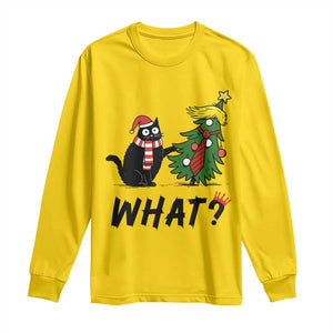 Black Cat What Christmas Long Sleeve Shirt Anti Trump Protest TS14 Daisy Print Your Wear