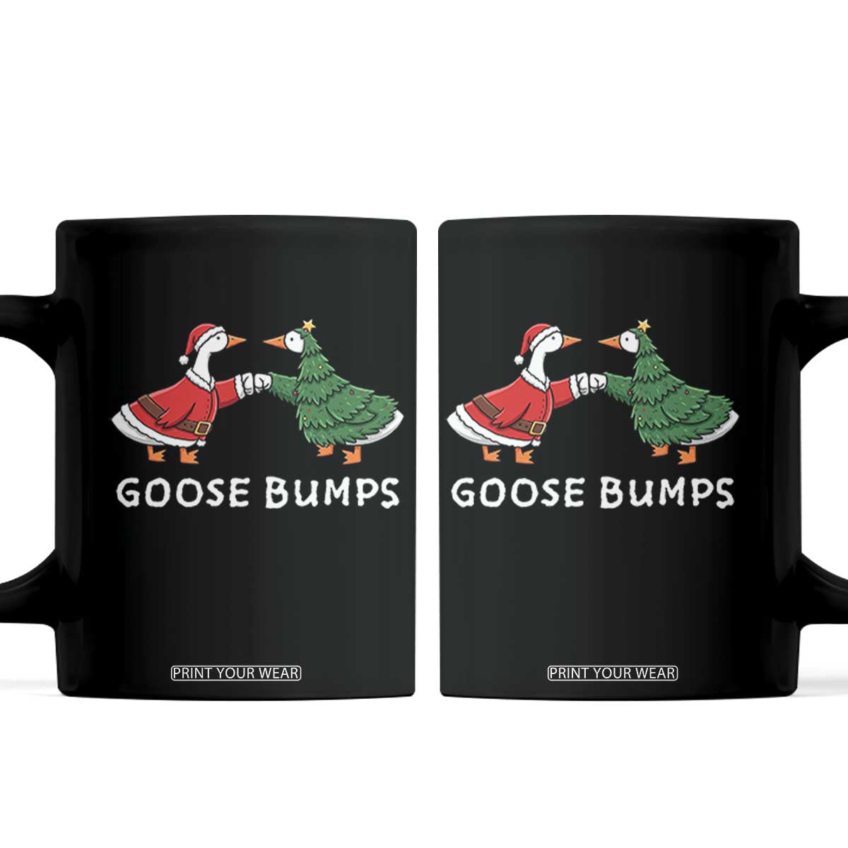Christmas Goose Bumps Holiday Season Coffee Mug TS14 Black Print Your Wear