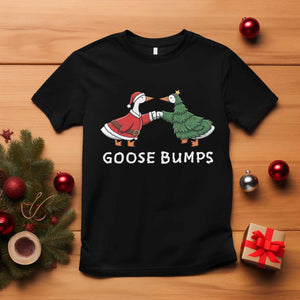Christmas Goose Bumps Holiday Season T Shirt TS14 Black Print Your Wear