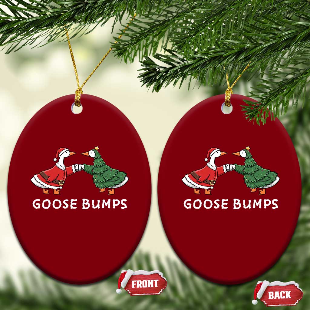 Christmas Goose Bumps Holiday Season Ceramic Ornament TS14 Print Your Wear