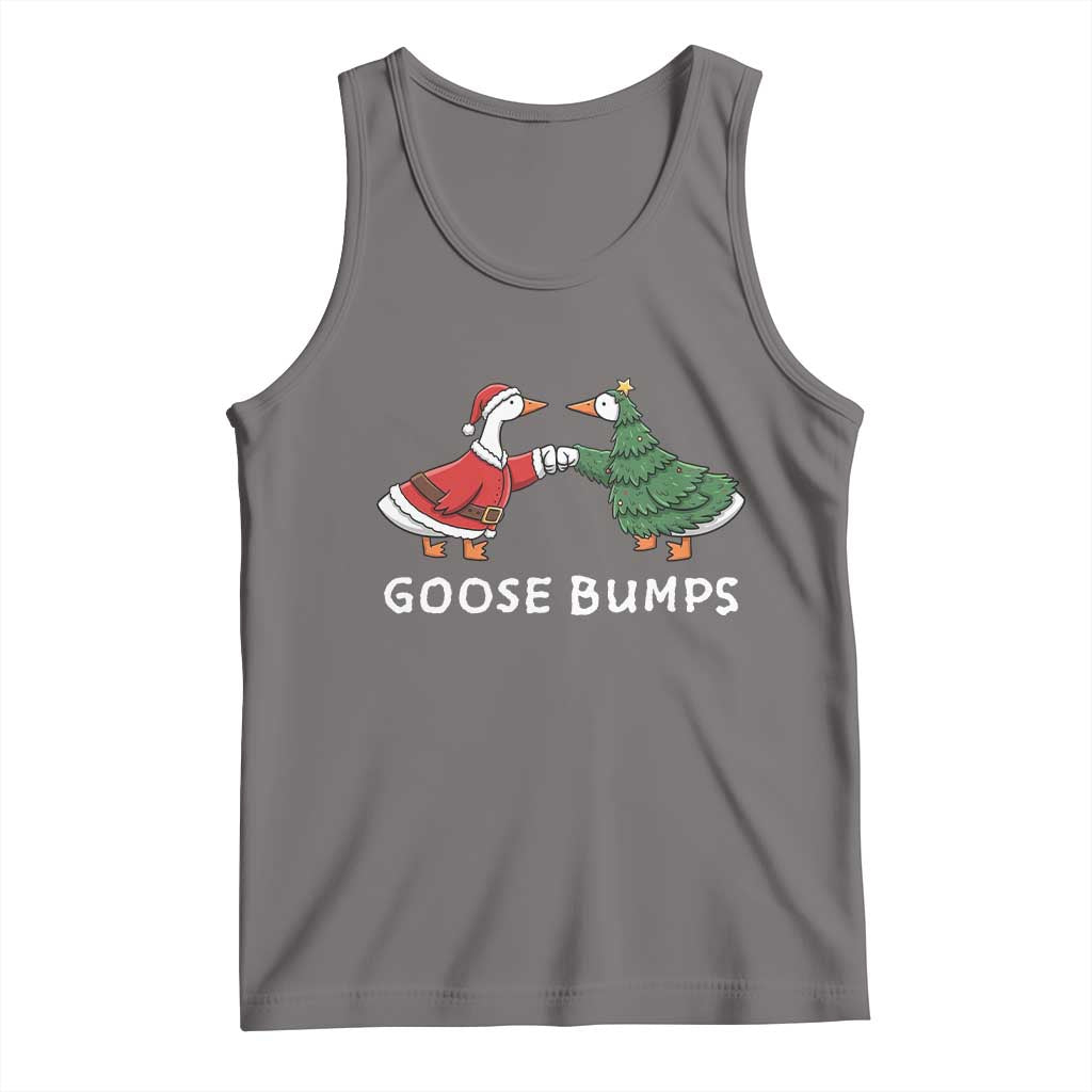 Christmas Goose Bumps Holiday Season Tank Top TS14 Deep Heather Print Your Wear