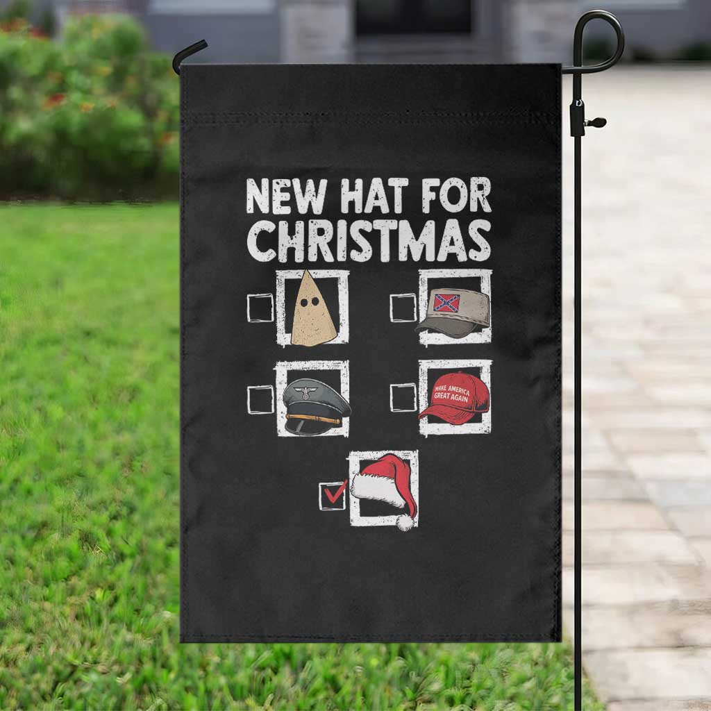 Funny Political Christmas Garden Flag Old Hat New Hat TS14 Print Your Wear