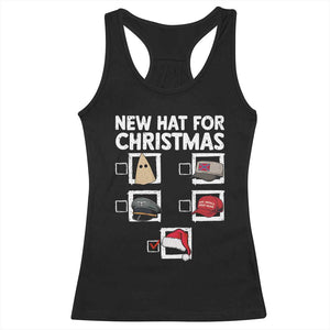 Funny Political Christmas Racerback Tank Top Old Hat New Hat TS14 Black Print Your Wear