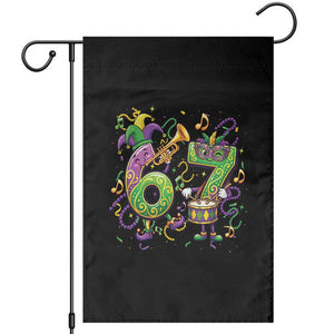 67 Mardi Gras Meme Garden Flag Funny Six Seven Carnival Party TS14 Black Print Your Wear