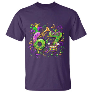 67 Mardi Gras Meme T Shirt Funny Six Seven Carnival Party TS14 Purple Print Your Wear