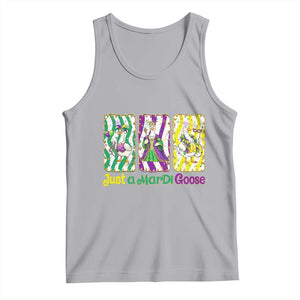 Mardi Gras Goose Tank Top Just A Mardi Goose TS14 Athletic Heather Print Your Wear
