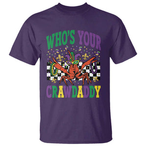 Mardi Gras Crawfish T Shirt Who Is Your Crawdaddy TS14 Purple Print Your Wear