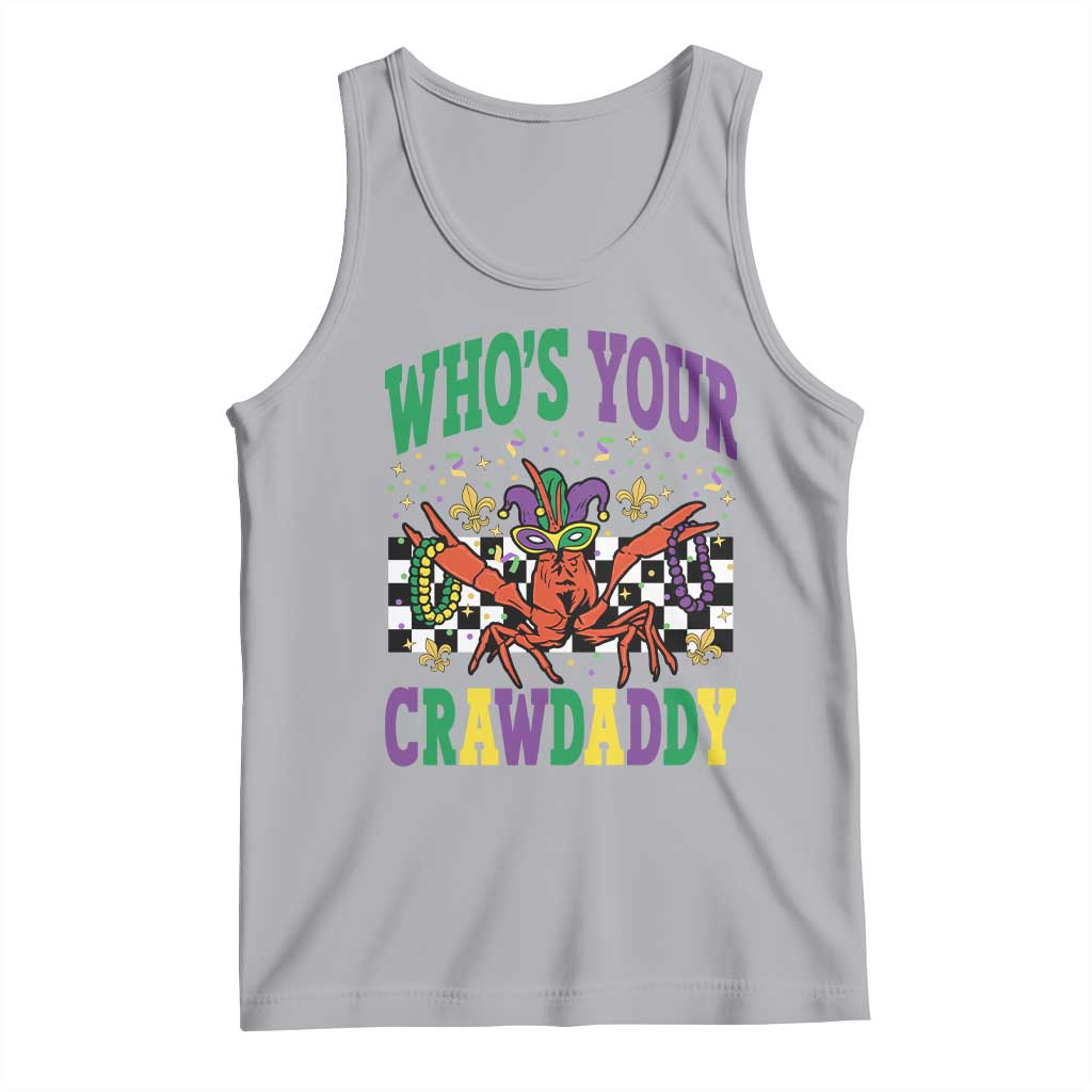 Mardi Gras Crawfish Tank Top Who Is Your Crawdaddy TS14 Athletic Heather Print Your Wear