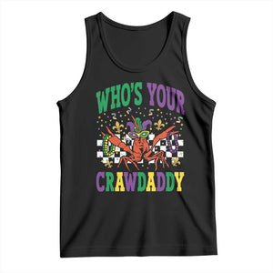 Mardi Gras Crawfish Tank Top Who Is Your Crawdaddy TS14 Black Print Your Wear