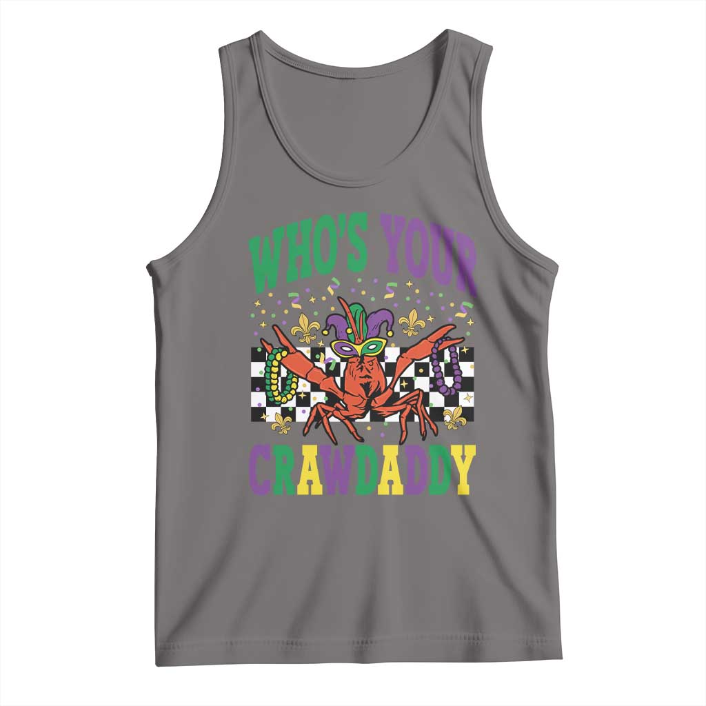Mardi Gras Crawfish Tank Top Who Is Your Crawdaddy TS14 Deep Heather Print Your Wear