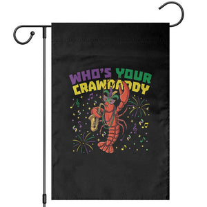 Mardi Gras Crawfish Garden Flag Who Is Your Crawdaddy Carnival Party TS14 Black Print Your Wear