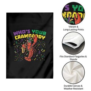 Mardi Gras Crawfish Garden Flag Who Is Your Crawdaddy Carnival Party TS14 Print Your Wear