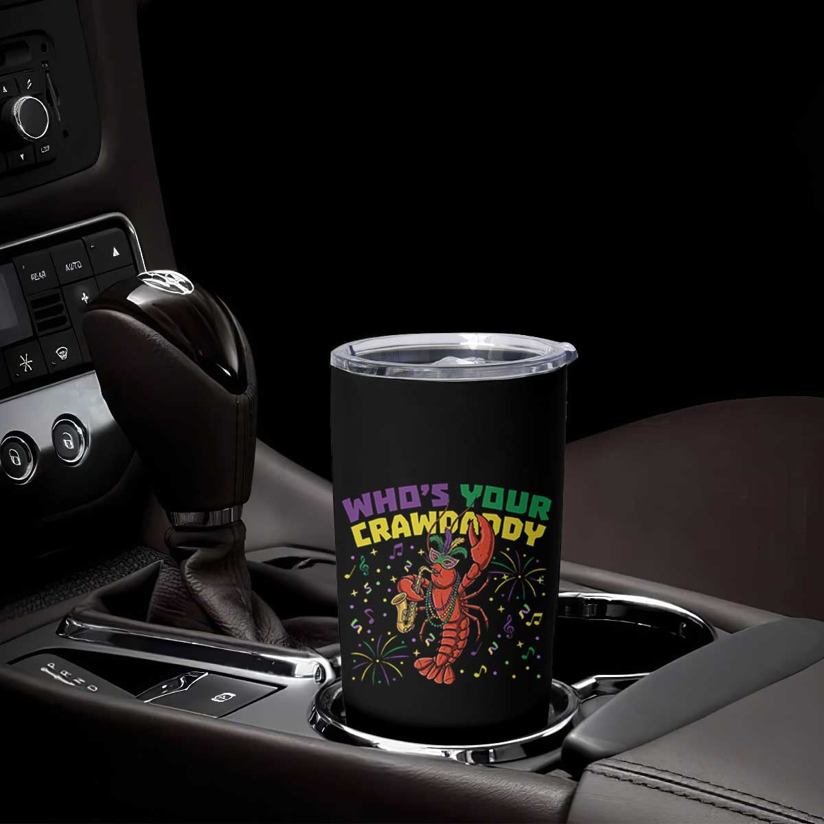 Mardi Gras Crawfish Tumbler Cup Who Is Your Crawdaddy Carnival Party TS14 Print Your Wear